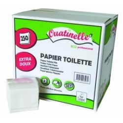 Papier Toilette Blanc Enchevêtré Celtex, papier WC plat