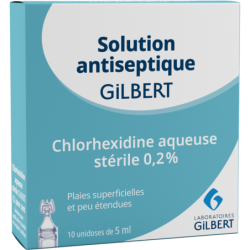 Dosettes de Chlorhexidine 2 % solution désinfectante