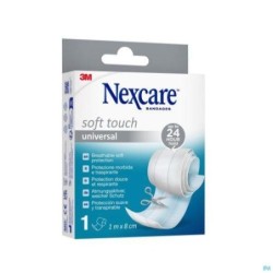 Nexcare Bande à Découper Soft touch 3M, Bande de 8 cm x 1 m