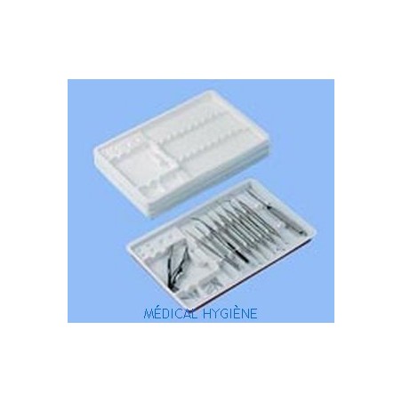 PLATEAUX JETABLES COMPARTIMENTES 28*18 CM