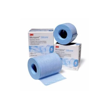 SPARADRAP MICROPORE SILICONE 3M