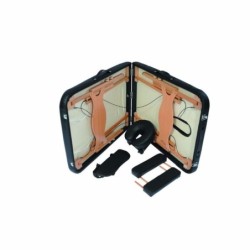 Table de massage portable bois 2 zones Table kiné Bleue