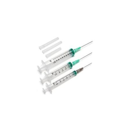SERINGUES 3 PIÈCES AVEC AIGUILLE BD EMERALD 10 ML