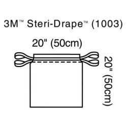 3M Steri-Drape 1003, sacs d'isolation 50x50 boîte de 10