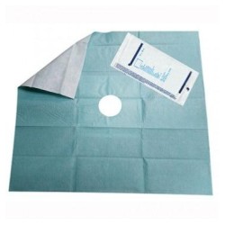Champ opératoire stérile troué Hartmann 45x75 cm Ø 7 cm