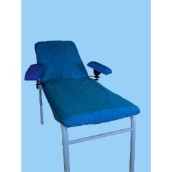 Housse pour brancard, Drap housse matelas jetable bleue