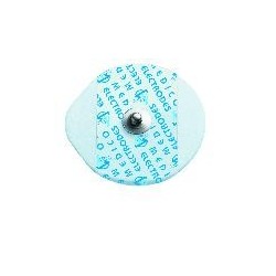 Electrodes ECG rondes à bouton pression acier inoxydable support mousse diam 50mm - Médical Hygiène