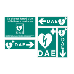 Kit de signalisation extérieur pour défibrillateur - Médical Hygiène