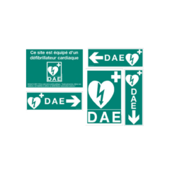 Kit de signalisation intérieur pour défibrillateur - Médical Hygiène
