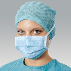 Masque Chirurgie à élastiques jetable  BLEU pas cher