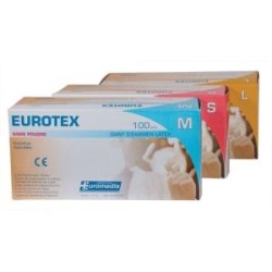 Gant examen Latex Non poudré jetable EUROTEX Taille S