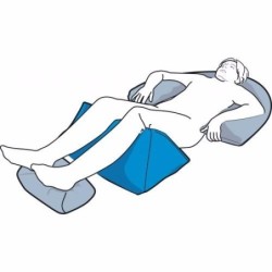 Coussin Triangulaire kiné, Grand Oreiller de Positionnement BEIGE