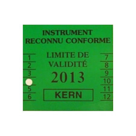 HOMOLOGATION CLASSE III POUR BALANCES KERN