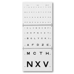 ECHELLE OPTOMETRIQUE Monoyer 3M - MEDICAL-HYGIENE