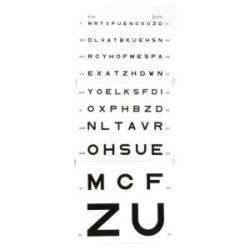 ECHELLE OPTOMETRIQUE Monoyer 5M - MEDICAL-HYGIENE