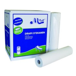 Draps d’examen lisse 50x35 cm M'Roll - Protection hygiène médicale
