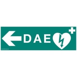 SIGNALETIQUE DAE FLECHE GAUCHE - Médical Hygiène