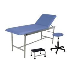 Cabinet médical Inox divan examen, tabouret et marchepied 1 marche Lavande - Médical Hygiène