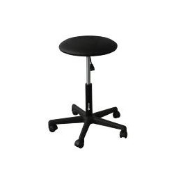 Tabouret médical noir 5 roulettes Holtex - Médical Hygiène