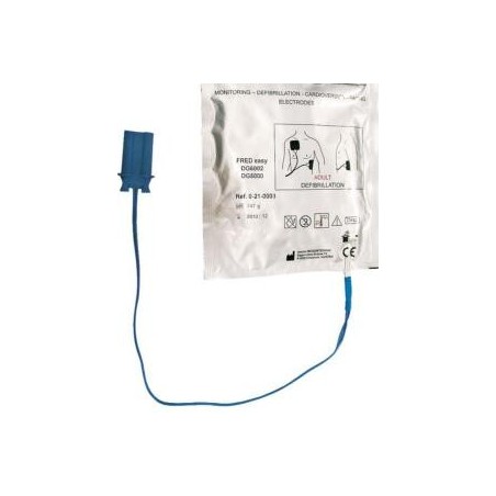 ÉLECTRODES PRÉ-CONNECTÉES POUR DAE FRED EASY SCHILLER