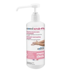 Savon antiseptique pour mains EXEOL SCRUB 4% 500 ml