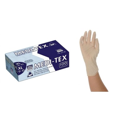 Gants latex Meditex sans poudre à petit prix | Médical Hygiène