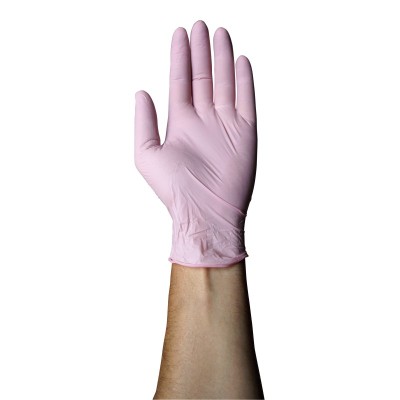 Gant nitrile rose Meditril à petit prix | Médical Hygiène