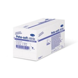 Gant d'examen Peha-Soft Nitrile Stérile Bleu Non Poudré