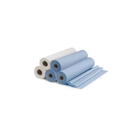 Draps d'examen plastifiés bleu HARTMANN 50*38cm 6RLX