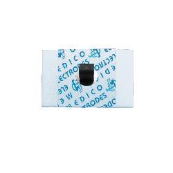 Electrodes ECG rectangulaires à pontet métallique support mousse 44*23mm - Médical Hygiène