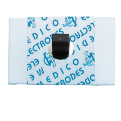 Electrodes ECG rectangulaires à pontet métallique support mousse 44*23mm - Médical Hygiène
