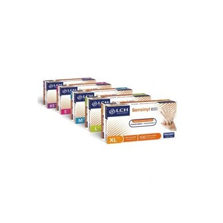 GANTS VINYLE SENSINYL LCH NON POUDRÉS SMALL