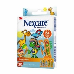 Pansements Enfants Nexcare  3m, Pansements Happy kids Boîte de 20