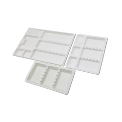 Plateaux plastiques jetables dentaires pas cher 21x10 cm