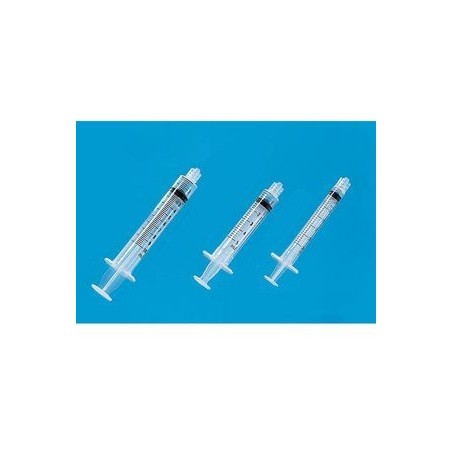 SERINGUES 3 PIÈCES PLASTIPAK LUER LOCK BD 5 ML
