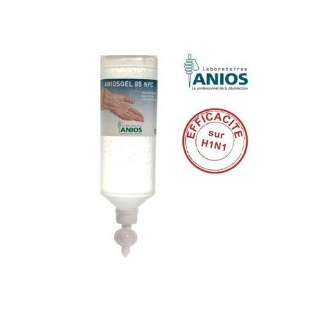 Pack Gel hydroalcoolique ANIOSGEL 85 NPC 1L Airless + Distributeur