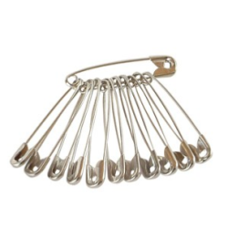 Epingles de sûreté, épingles à nourrice - Lot de 12 pièces